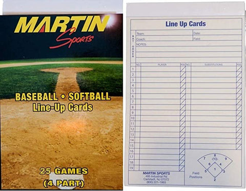 Martin LUC25 Line-Up Cards