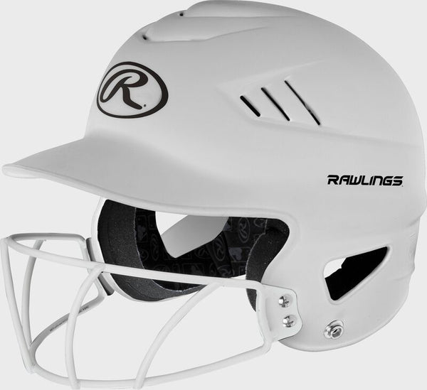 Rawlings 2023 Coolflo Highlighter HS/College FP Batting Helmet w/ Mask (OSFM)