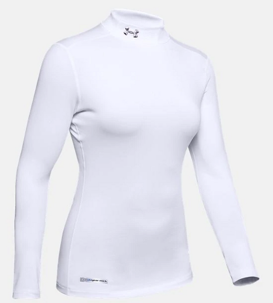 UA Women's ColdGear Fitted Mock Neck Shirt