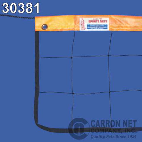 Carron Net 30381 V-Ball Net Orange w/ Rope Cable
