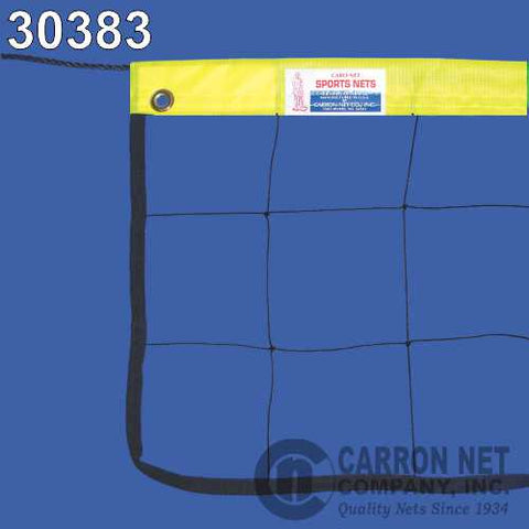 Carron Net 30383 V-Ball Net Yellow w/ Rope Cable