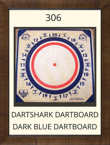 Pro Dart 306 Dart Shark Dart Board - Dark Blue