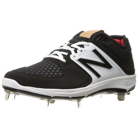 New Balance Low Metal Baseball Cleats - Black/White