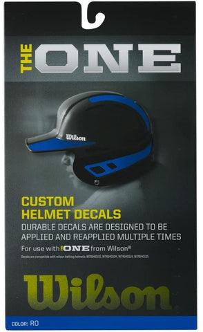 Wilson Custom Helmet Decals – Royal