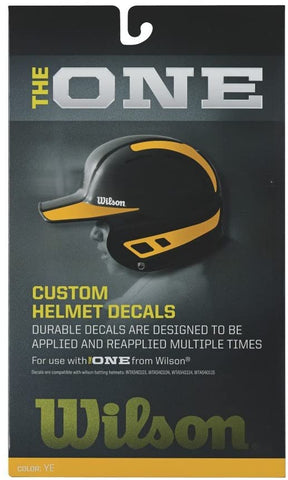 Wilson Custom Helmet Decals – Yellow