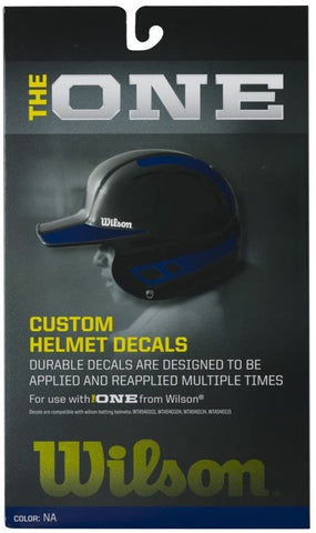 Wilson Custom Helmet Decals – Navy