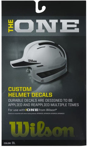 Wilson Custom Helmet Decals – Black
