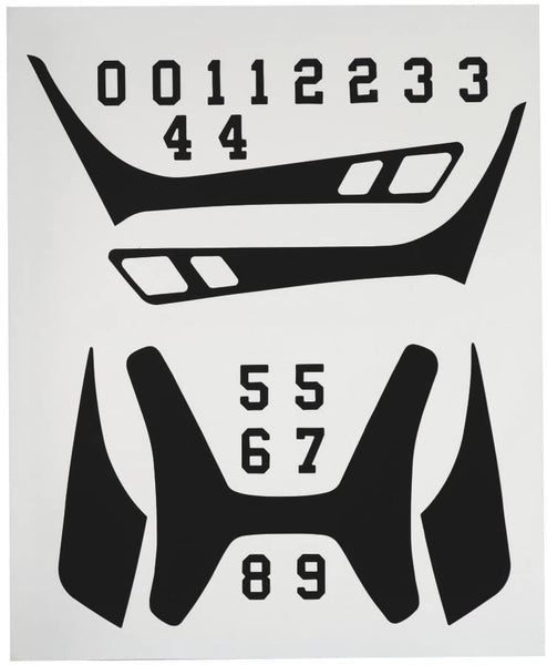 Wilson Custom Helmet Decals – Black