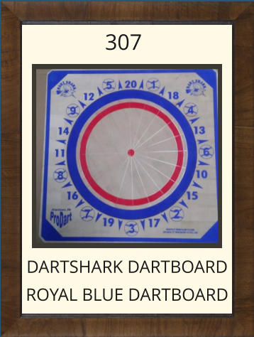 Pro Dart 307 Dart Shark Dartboard - Royal Blue