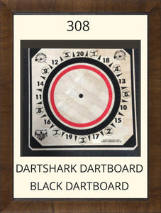 Pro Dart 308 Dart Shark Dartboard - Black