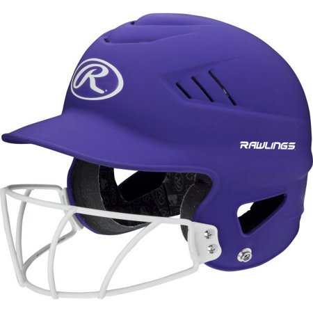 Rawlings 2023 Coolflo Highlighter HS/College FP Batting Helmet w/ Mask (OSFM)