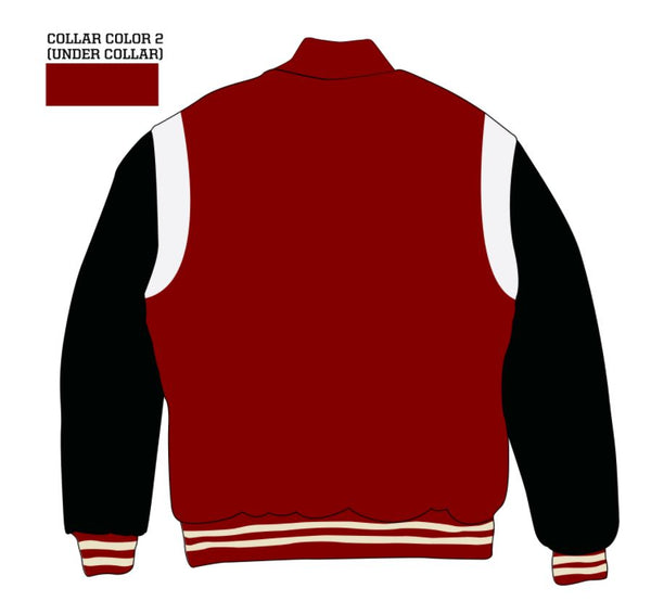 Holloway 226160 Wool Varsity Jacket w/ Leather Sleeves & Inserts