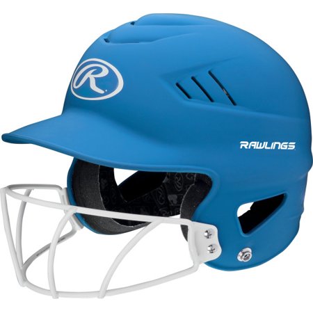 Rawlings 2023 Coolflo Highlighter HS/College FP Batting Helmet w/ Mask (OSFM)