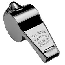 Acme 60 1/2 Nickel Plated Thunderer Whistle