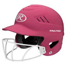 Rawlings 2023 Coolflo Highlighter HS/College FP Batting Helmet w/ Mask (OSFM)