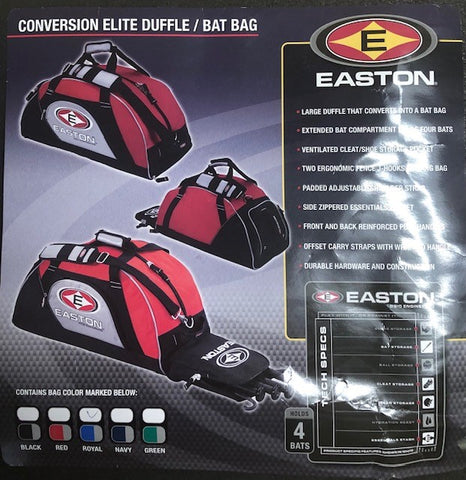Easton Conversion Elite Duffel/Bat Bag-Royal/Black