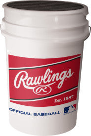 Rawlings Baseball Bucket w/ 30 ROLB1X Baseballs